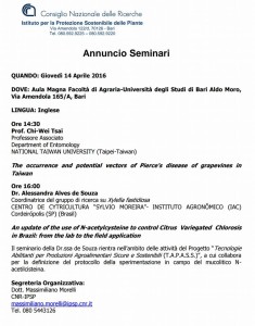 Seminari sulla xylella